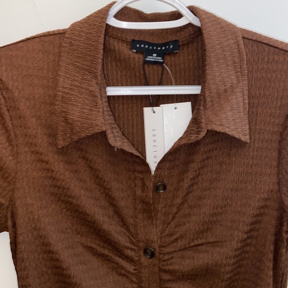 NWT Sanctuary Brown Round Up Dress in size M - Picture 7 of 11